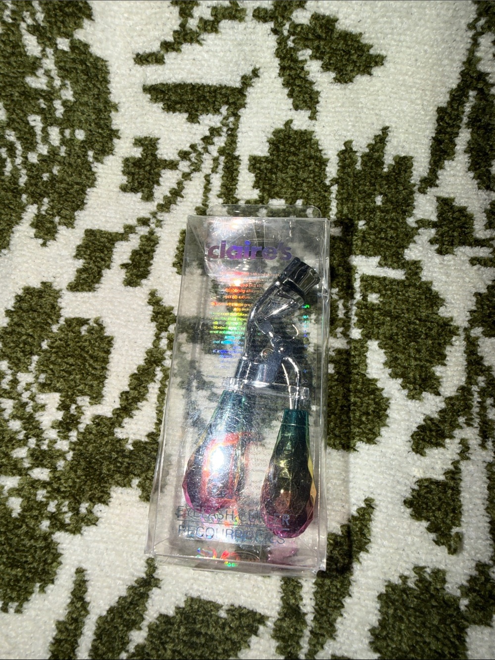 Claire's Iridescent Green and Purple Earbuds